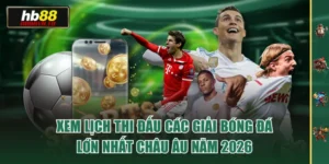 Xem Lịch Thi Đấu Các Giải Bóng Đá Lớn Nhất Châu Âu Năm 2026